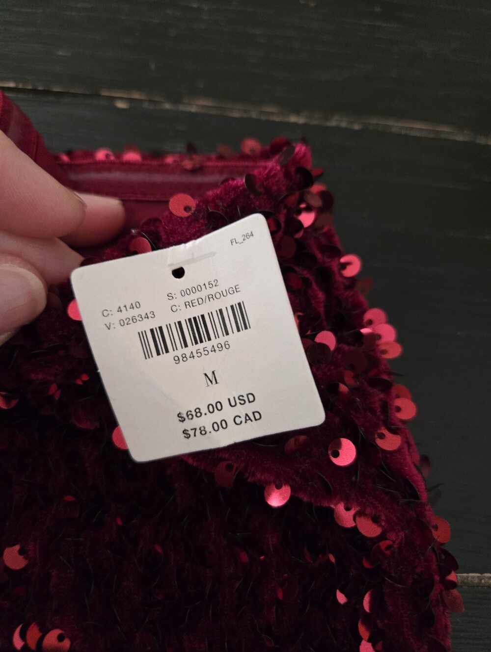NWT By Anthropologie Sequin Tube Top - Picture 3 of 5